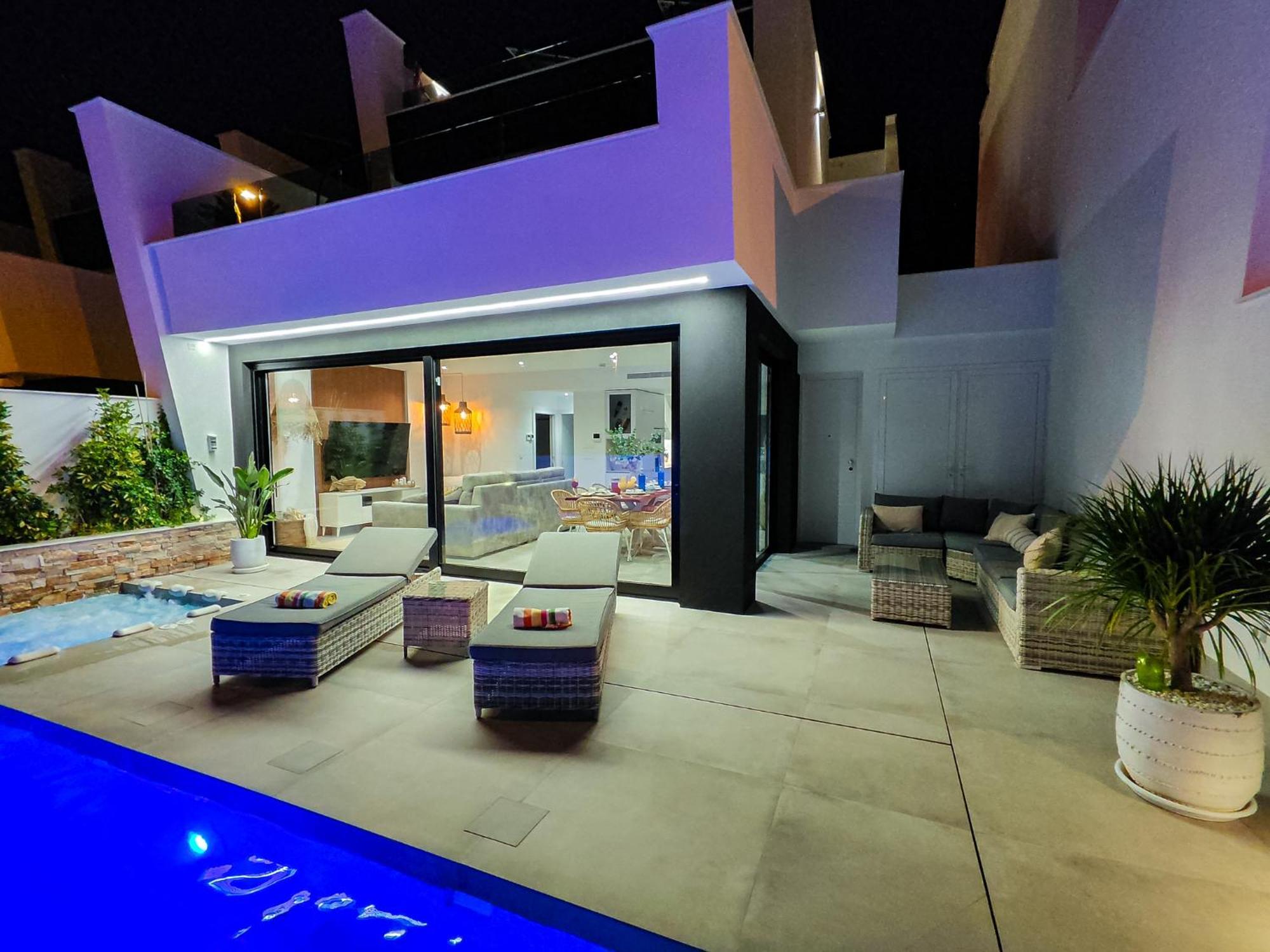 Villa Murcia - Private Heated Pool & Jacuzzi Santiago De La Ribera Exteriör bild