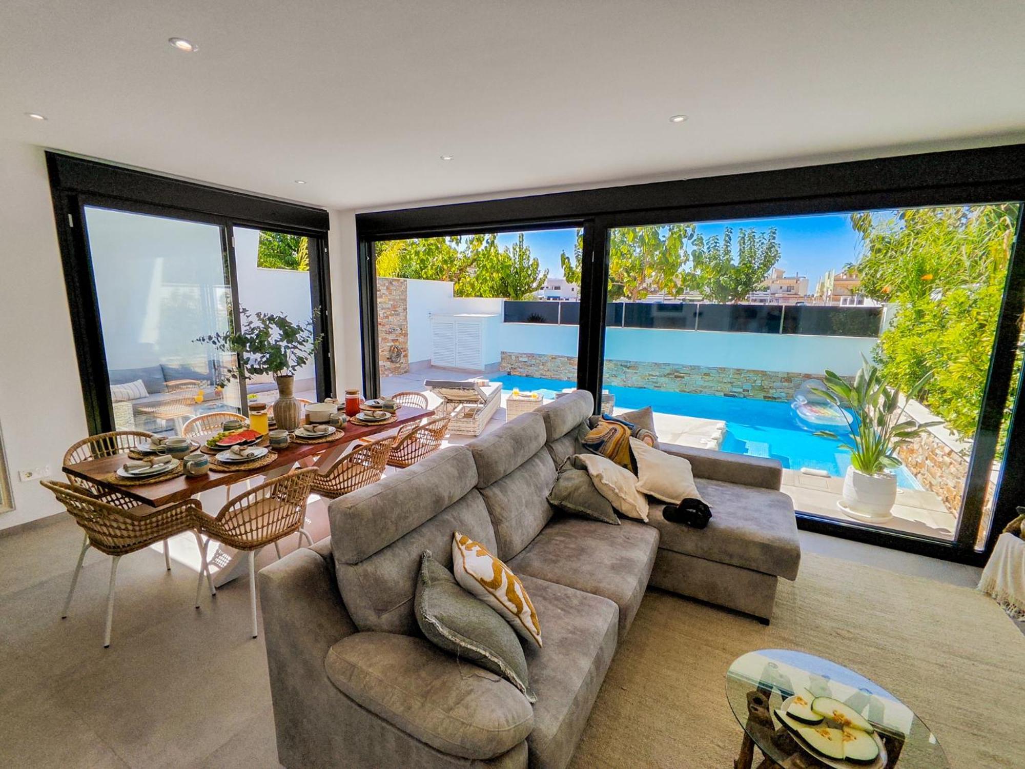 Villa Murcia - Private Heated Pool & Jacuzzi Santiago De La Ribera Exteriör bild